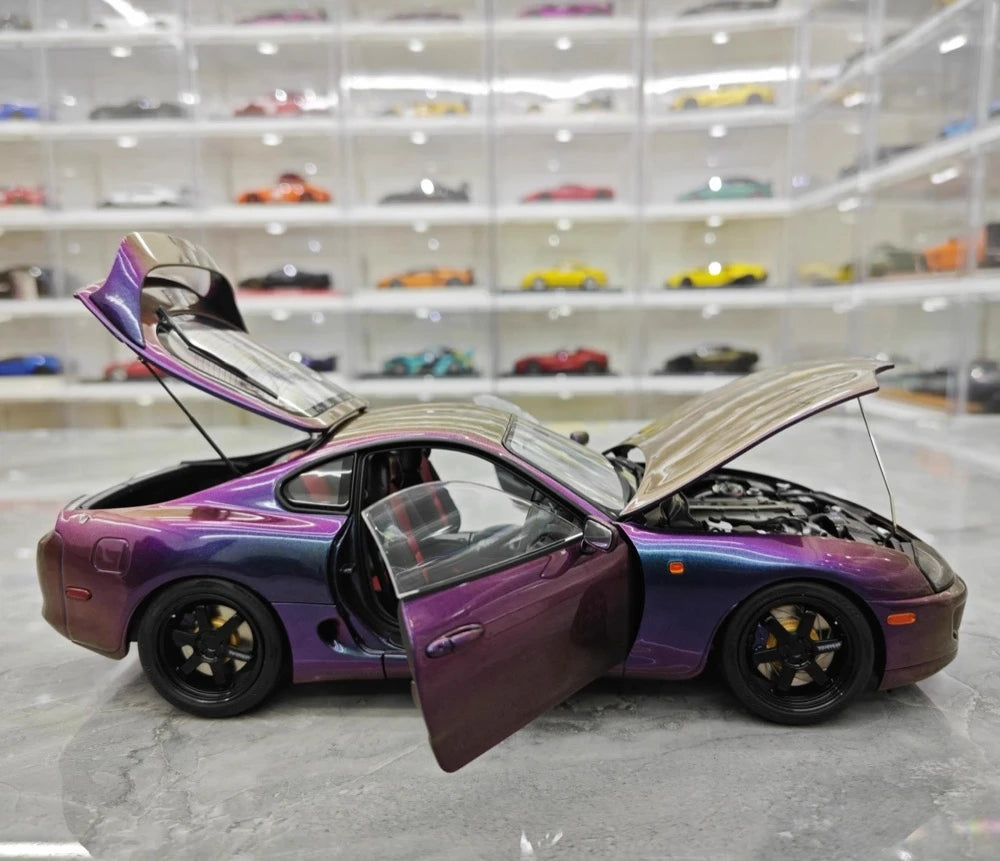 [WhelArt] 1:18 Toyota 1993 Supra A80 Purple Model Car Die-Cast