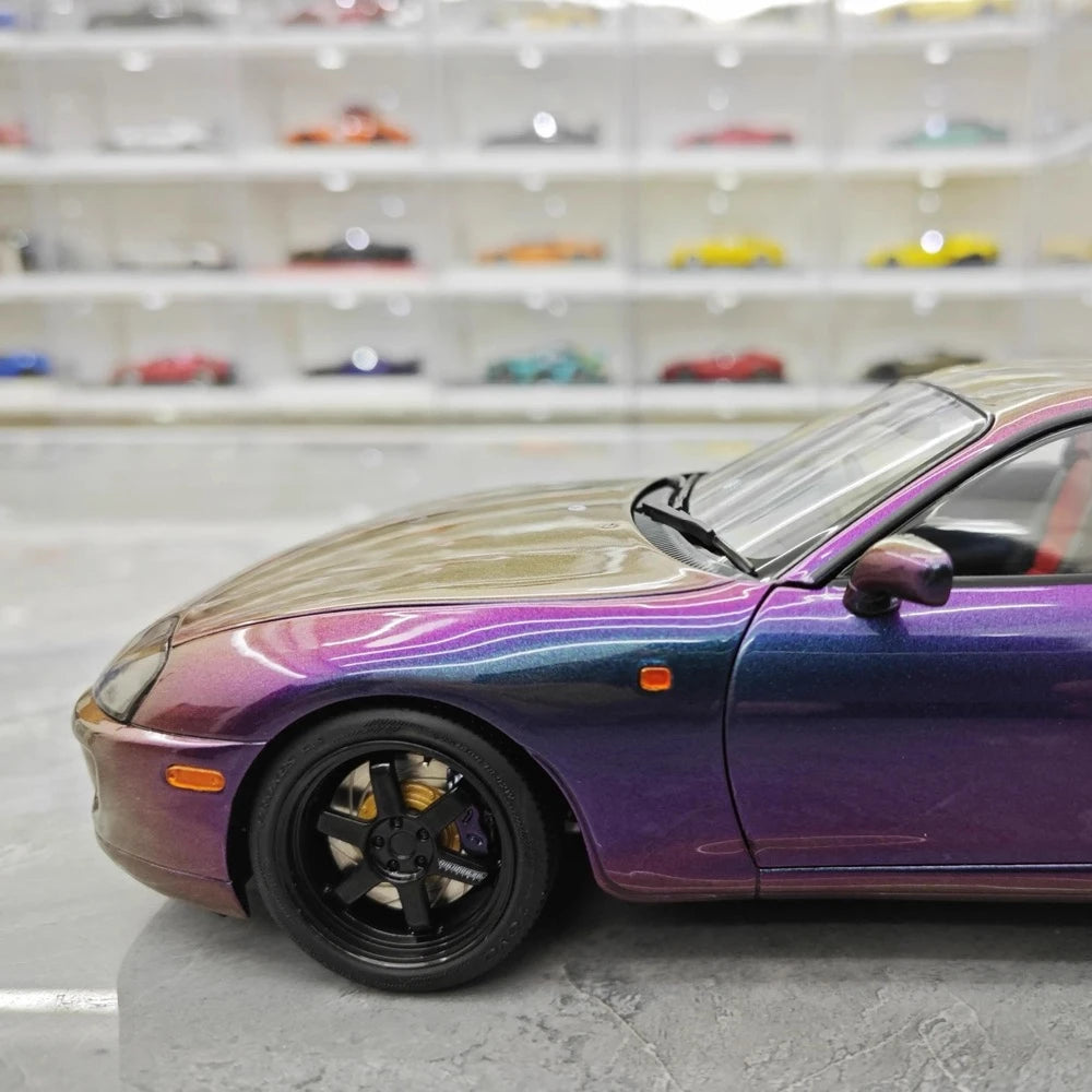 [WhelArt] 1:18 Toyota 1993 Supra A80 Purple Model Car Die-Cast
