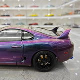 [WhelArt] 1:18 Toyota 1993 Supra A80 Purple Model Car Die-Cast