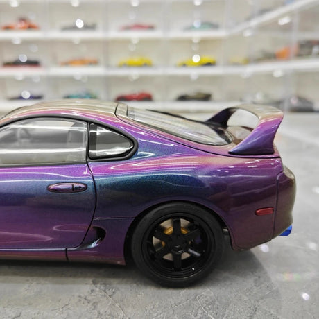[WhelArt] 1:18 Toyota 1993 Supra A80 Purple Model Car Die-Cast