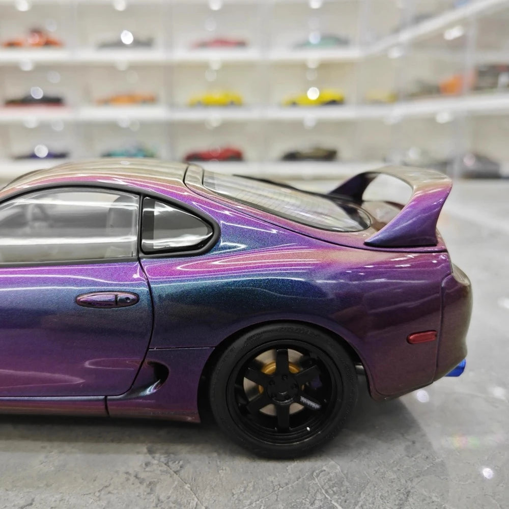 [WhelArt] 1:18 Toyota 1993 Supra A80 Purple Model Car Die-Cast