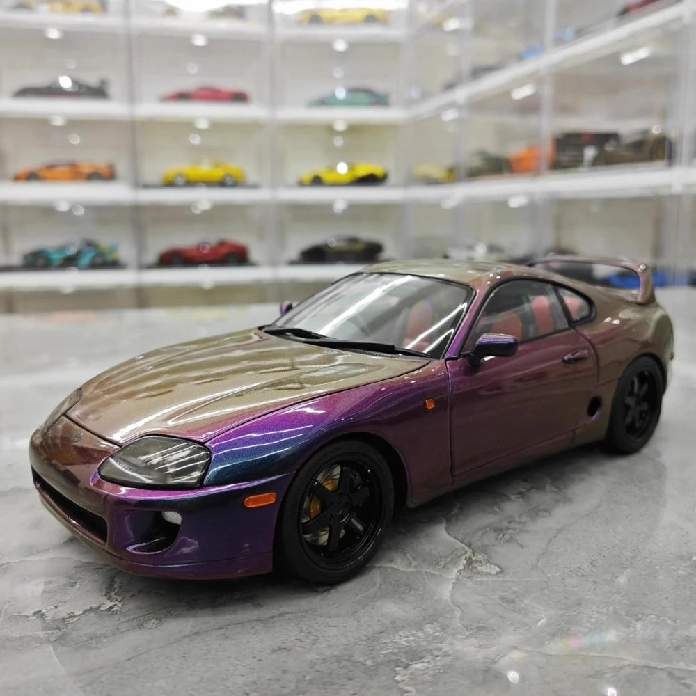 [WhelArt] 1:18 Toyota 1993 Supra A80 Purple Model Car Die-Cast