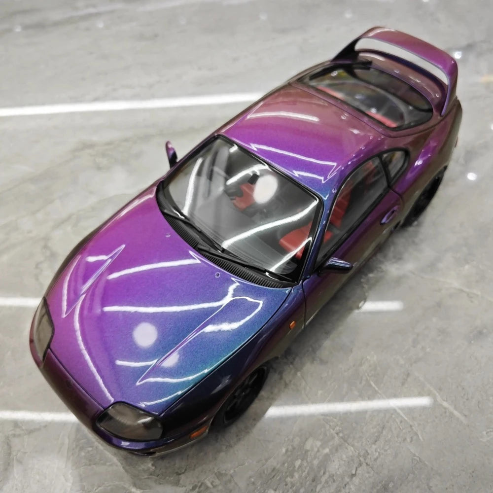 [WhelArt] 1:18 Toyota 1993 Supra A80 Purple Model Car Die-Cast