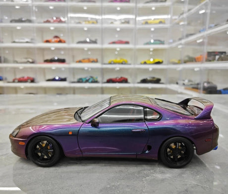 [WhelArt] 1:18 Toyota 1993 Supra A80 Purple Model Car Die-Cast
