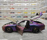 [WhelArt] 1:18 Toyota 1993 Supra A80 Purple Model Car Die-Cast