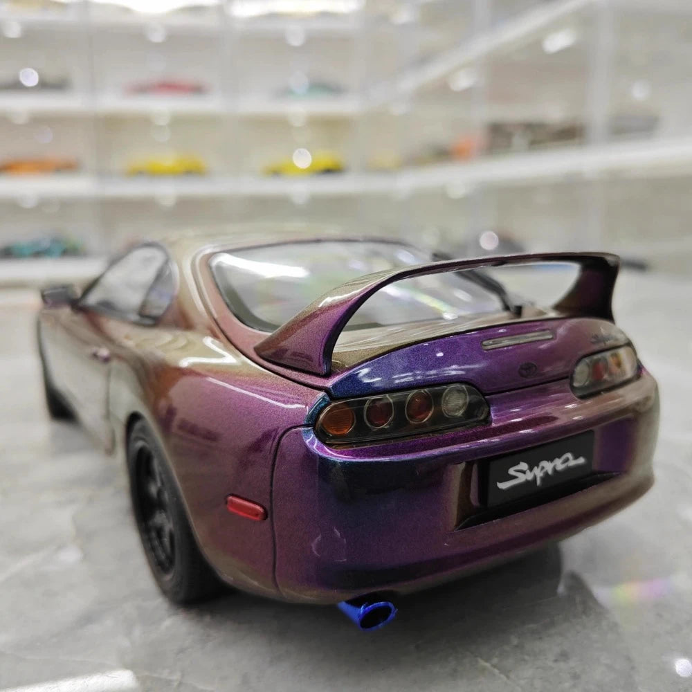 [WhelArt] 1:18 Toyota 1993 Supra A80 Purple Model Car Die-Cast