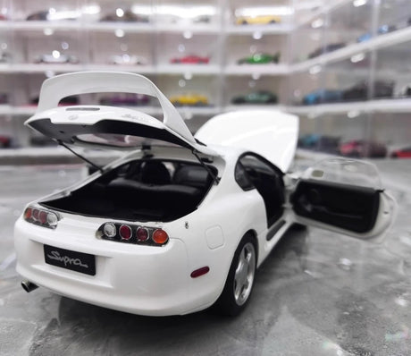 [WhelArt] 1:18 Toyota 1993 Supra A80 White Model Car Die-Cast