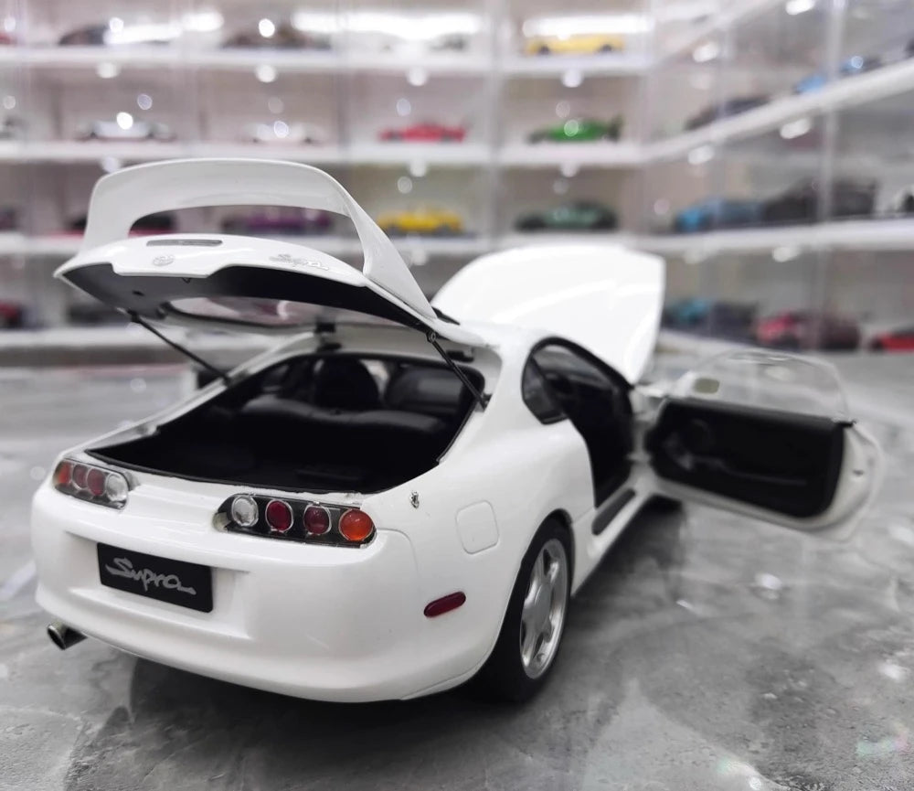 [WhelArt] 1:18 Toyota 1993 Supra A80 White Model Car Die-Cast