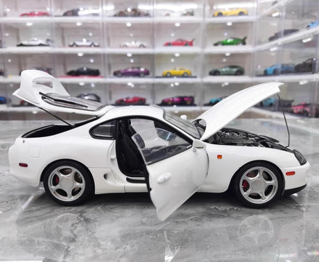 [WhelArt] 1:18 Toyota 1993 Supra A80 White Model Car Die-Cast