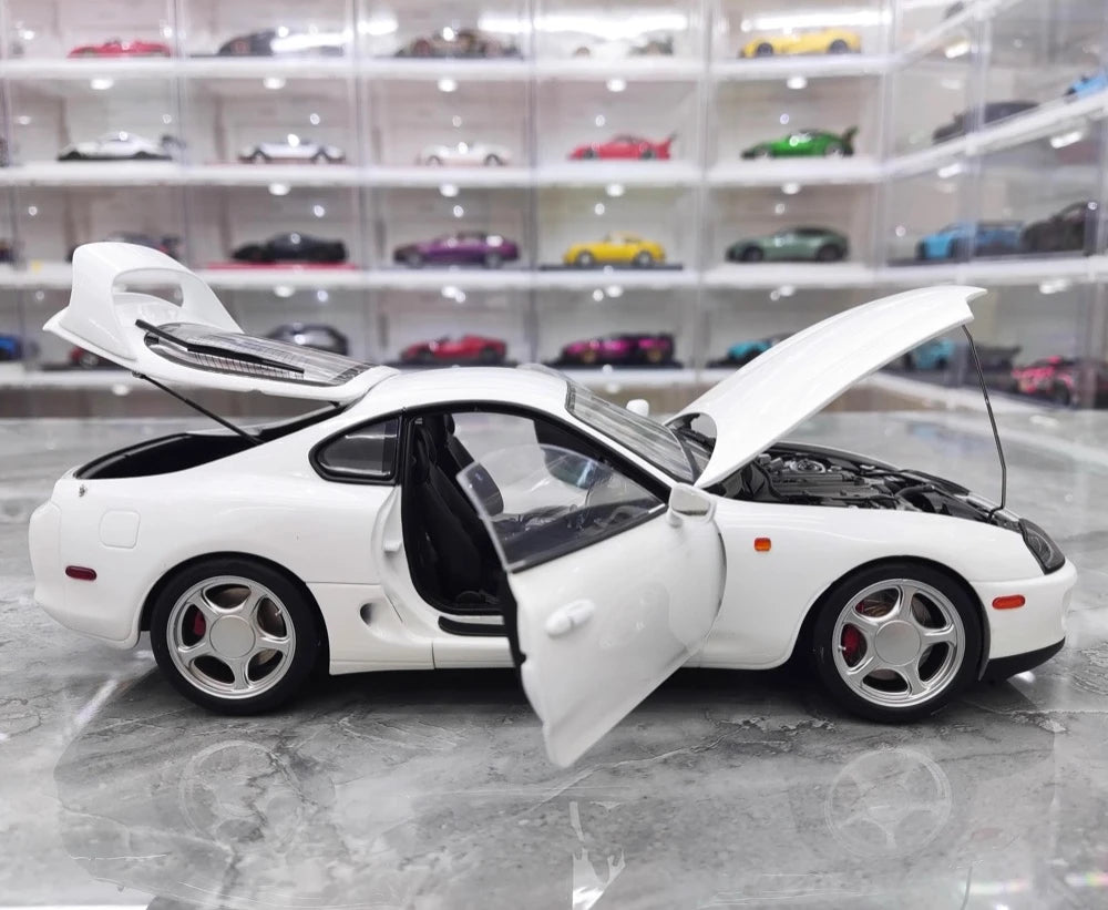 [WhelArt] 1:18 Toyota 1993 Supra A80 White Model Car Die-Cast