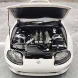 [WhelArt] 1:18 Toyota 1993 Supra A80 White Model Car Die-Cast
