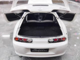 [WhelArt] 1:18 Toyota 1993 Supra A80 White Model Car Die-Cast
