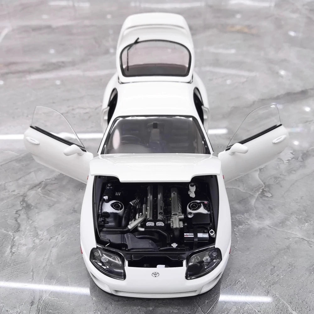 [WhelArt] 1:18 Toyota 1993 Supra A80 White Model Car Die-Cast