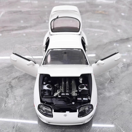 [WhelArt] 1:18 Toyota 1993 Supra A80 White Model Car Die-Cast