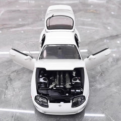 [WhelArt] 1:18 Toyota 1993 Supra A80 White Model Car Die-Cast