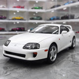 [WhelArt] 1:18 Toyota 1993 Supra A80 White Model Car Die-Cast