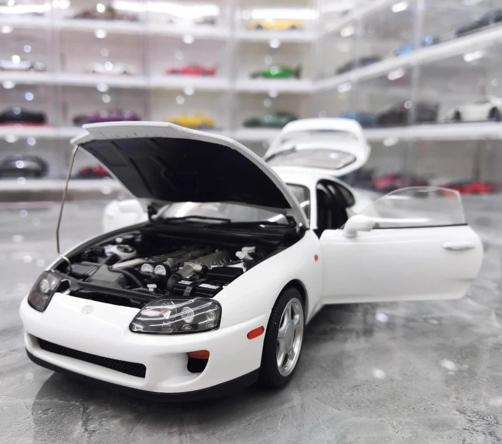 [WhelArt] 1:18 Toyota 1993 Supra A80 White Model Car Die-Cast