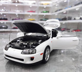 [WhelArt] 1:18 Toyota 1993 Supra A80 White Model Car Die-Cast