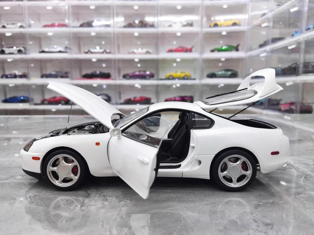 [WhelArt] 1:18 Toyota 1993 Supra A80 White Model Car Die-Cast