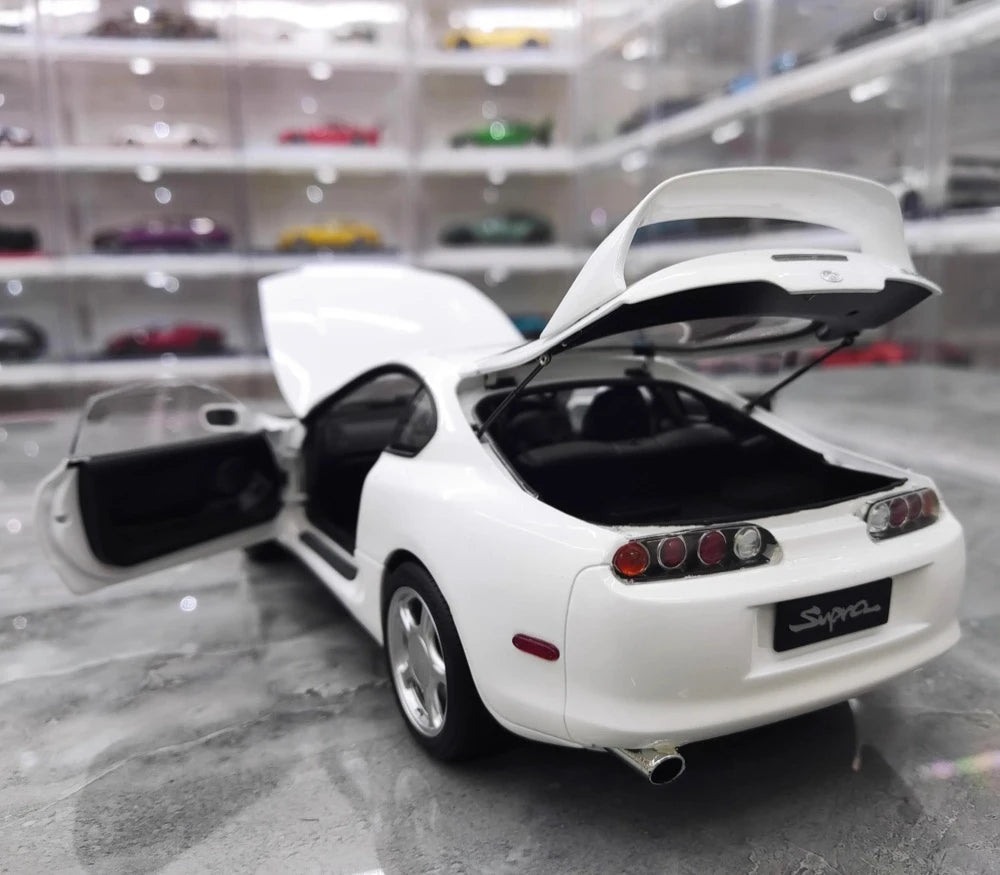 [WhelArt] 1:18 Toyota 1993 Supra A80 White Model Car Die-Cast