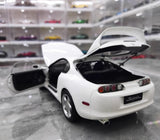 [WhelArt] 1:18 Toyota 1993 Supra A80 White Model Car Die-Cast