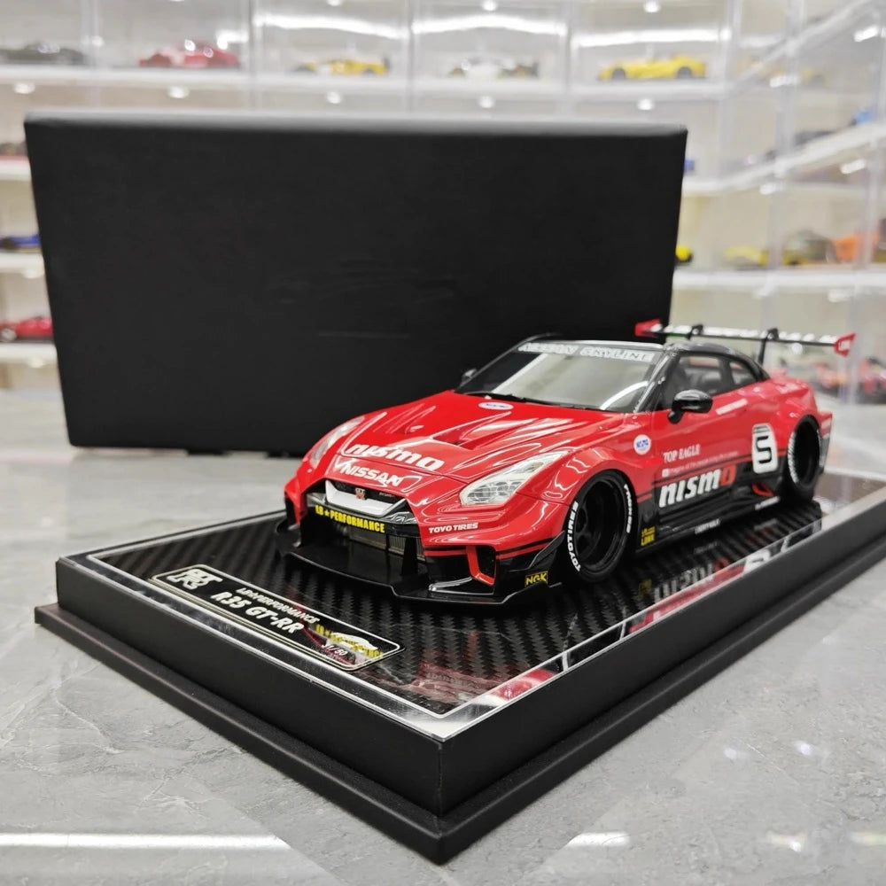 [YY] 1:18 Nissan 2007 35GT-RR LB-Silhouette WORKS Red Model Car Resin