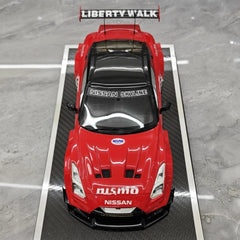 [YY] 1:18 Nissan 2007 35GT-RR LB-Silhouette WORKS Red Model Car Resin