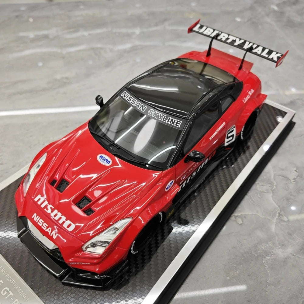 [YY] 1:18 Nissan 2007 35GT-RR LB-Silhouette WORKS Red Model Car Resin