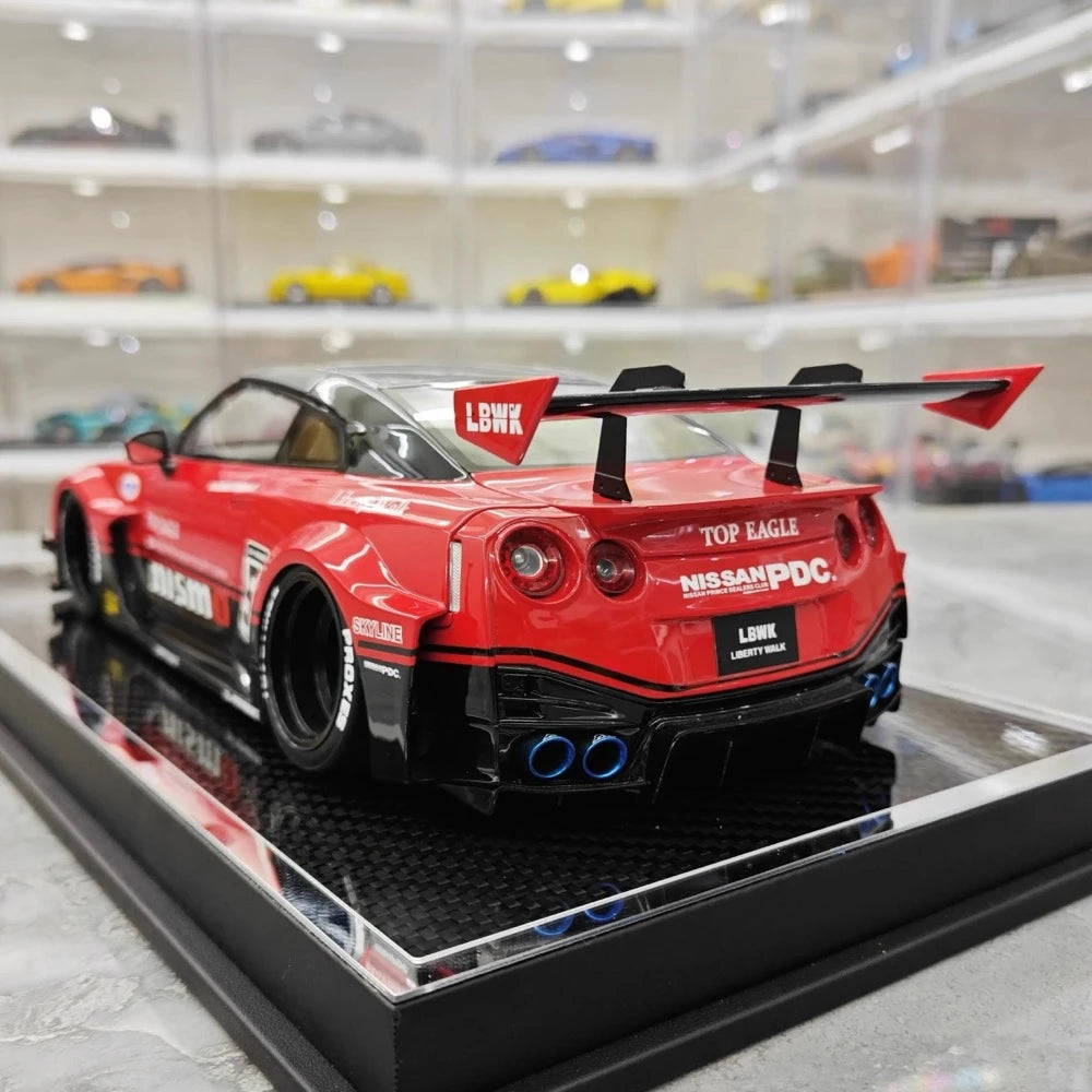 [YY] 1:18 Nissan 2007 35GT-RR LB-Silhouette WORKS Red Model Car Resin