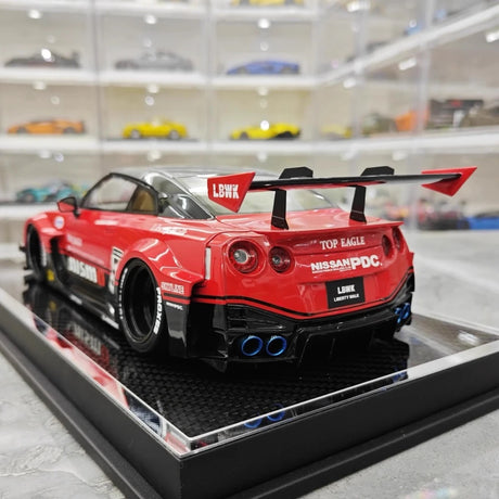 [YY] 1:18 Nissan 2007 35GT-RR LB-Silhouette WORKS Red Model Car Resin