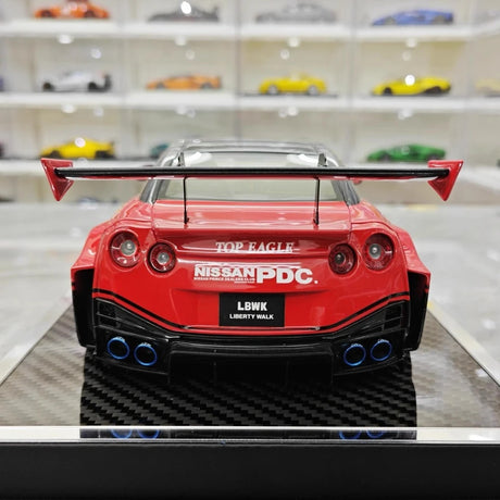 [YY] 1:18 Nissan 2007 35GT-RR LB-Silhouette WORKS Red Model Car Resin