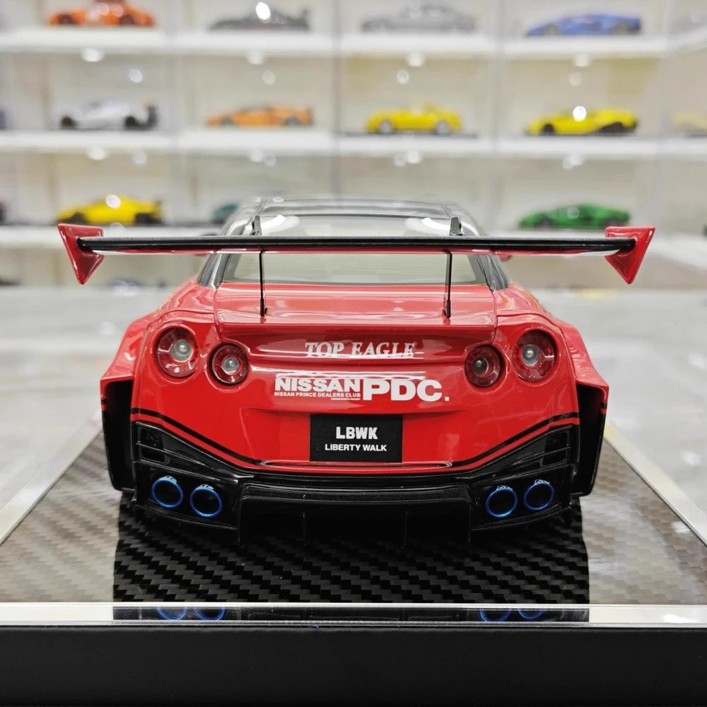 [YY] 1:18 Nissan 2007 35GT-RR LB-Silhouette WORKS Red Model Car Resin