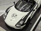 [YY] 1:18 Porsche 2013 918 Spyder Convertible #57 modellino di auto resina / Closed Body