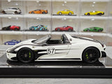 [YY] 1:18 Porsche 2013 918 Spyder Convertible #57 modellino di auto resina / Closed Body