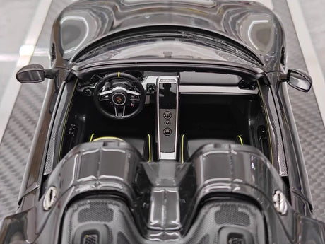 [YY] 1:18 Porsche 2013 918 Spyder Convertible Black Model Car Resin