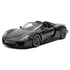 [YY] 1:18 Porsche 2013 918 Spyder Convertible musta pienoismalli Hartsi
