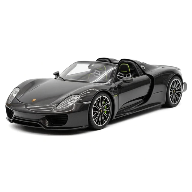 [YY] 1:18 Porsche 2013 918 Spyder Convertible musta pienoismalli Hartsi