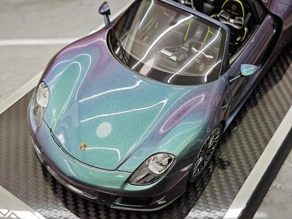 [YY] 1:18 Porsche 2013 918 Spyder Convertible Gradient modellino di auto resina