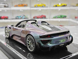 [YY] 1:18 Porsche 2013 918 Spyder Convertible Gradient Model Car Resin