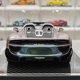 [YY] 1:18 Porsche 2013 918 Spyder Convertible Gradient Model Car Resin