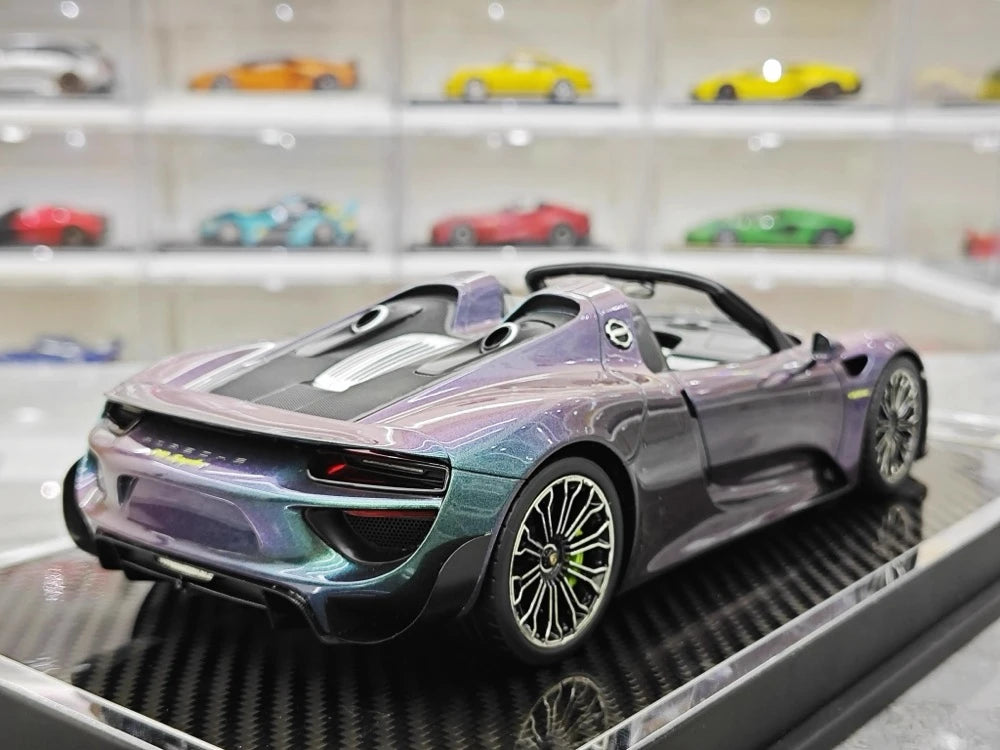 [YY] 1:18 Porsche 2013 918 Spyder Convertible Gradient modellino di auto resina