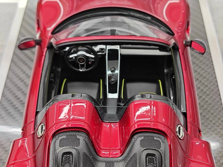 [YY] 1:18 Porsche 2013 918 Spyder Convertible Red Model Car Resin