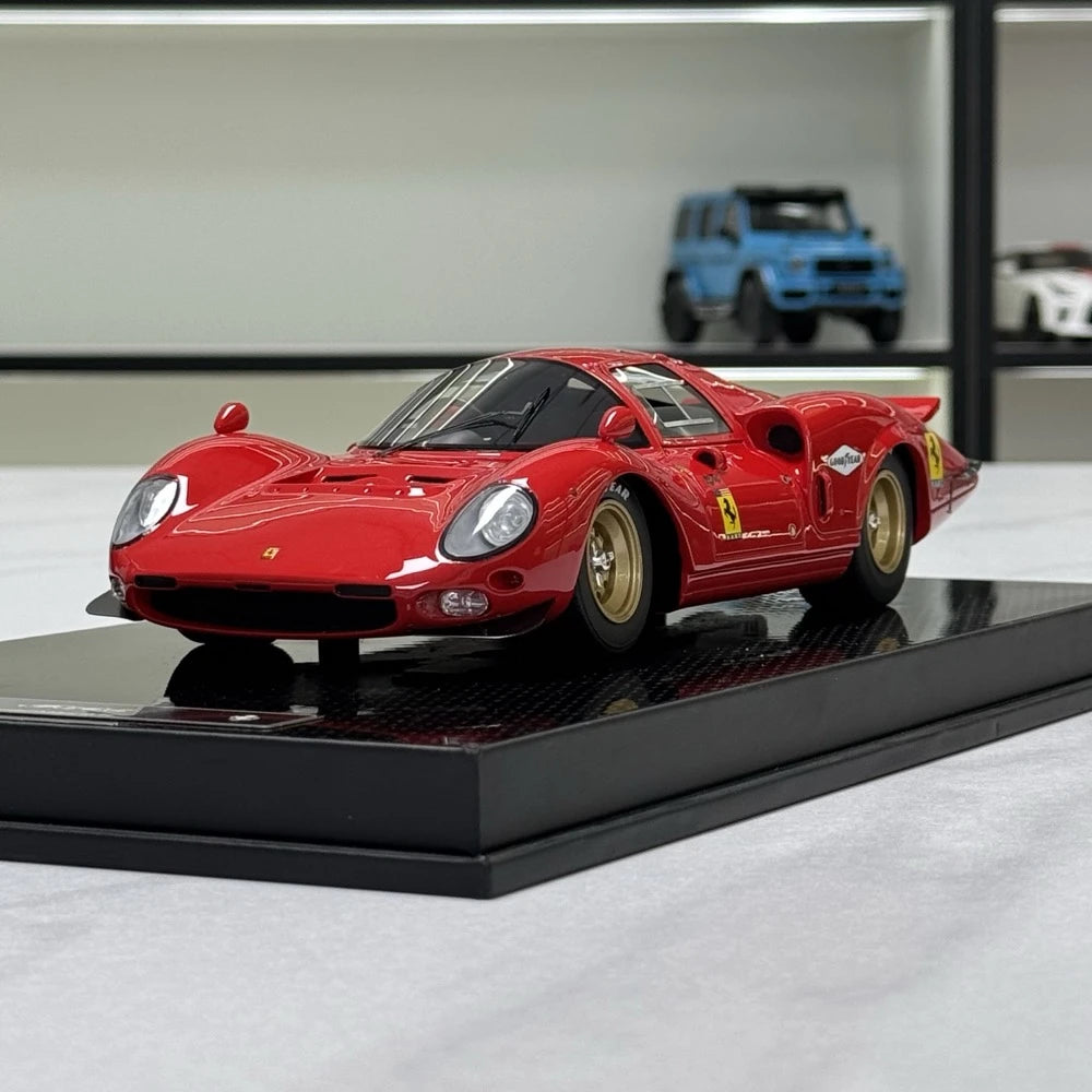 [YY] 1:18 Ferrari 1966 365 P2 LM Le Mans Maquette Red Model Car Resin