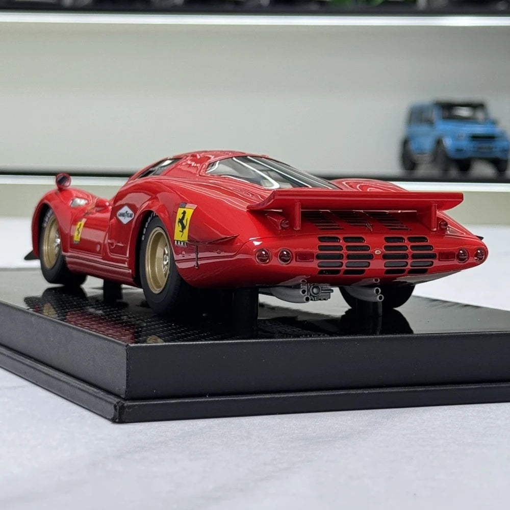 [YY] 1:18 Ferrari 1966 365 P2 LM Le Mans Maquette Red Model Car Resin