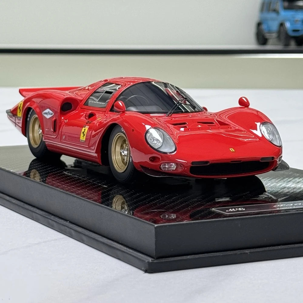 [YY] 1:18 Ferrari 1966 365 P2 LM Le Mans Maquette Red Model Car Resin