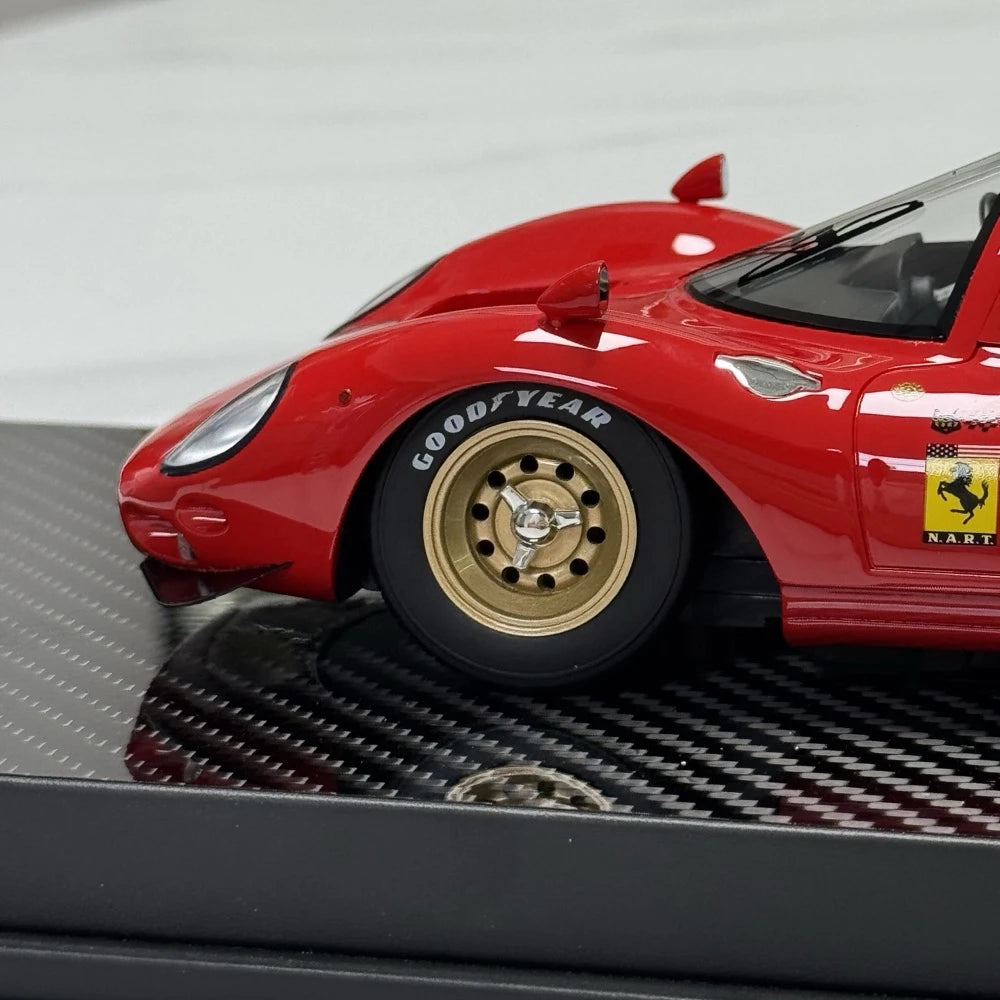 [YY] 1:18 Ferrari 1966 365 P2 LM Le Mans Maquette Red Model Car Resin