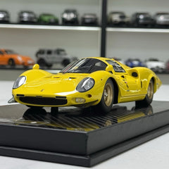 [YY] 1:18 Ferrari 1966 365 P2 LM Le Mans Maquette giallo modellino di auto resina