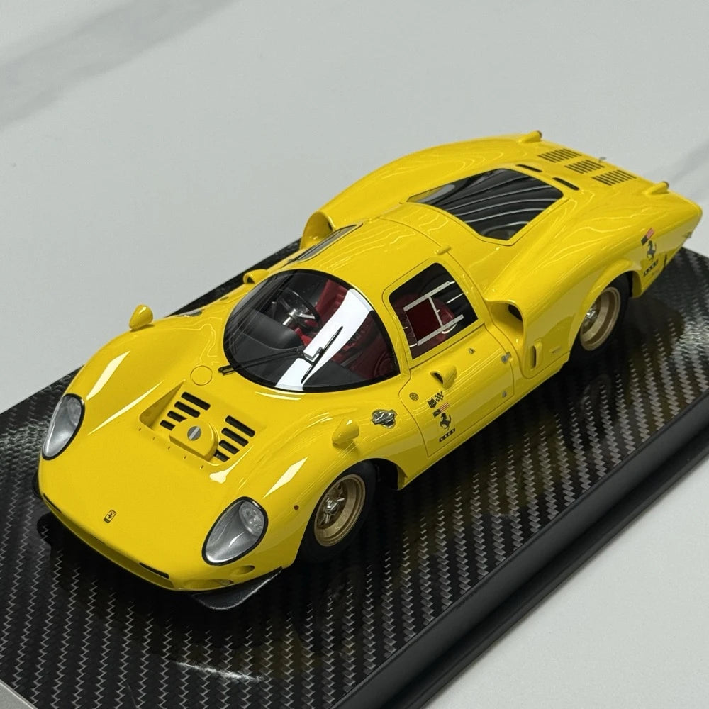 [YY] 1:18 Ferrari 1966 365 P2 LM Le Mans Maquette giallo modellino di auto resina