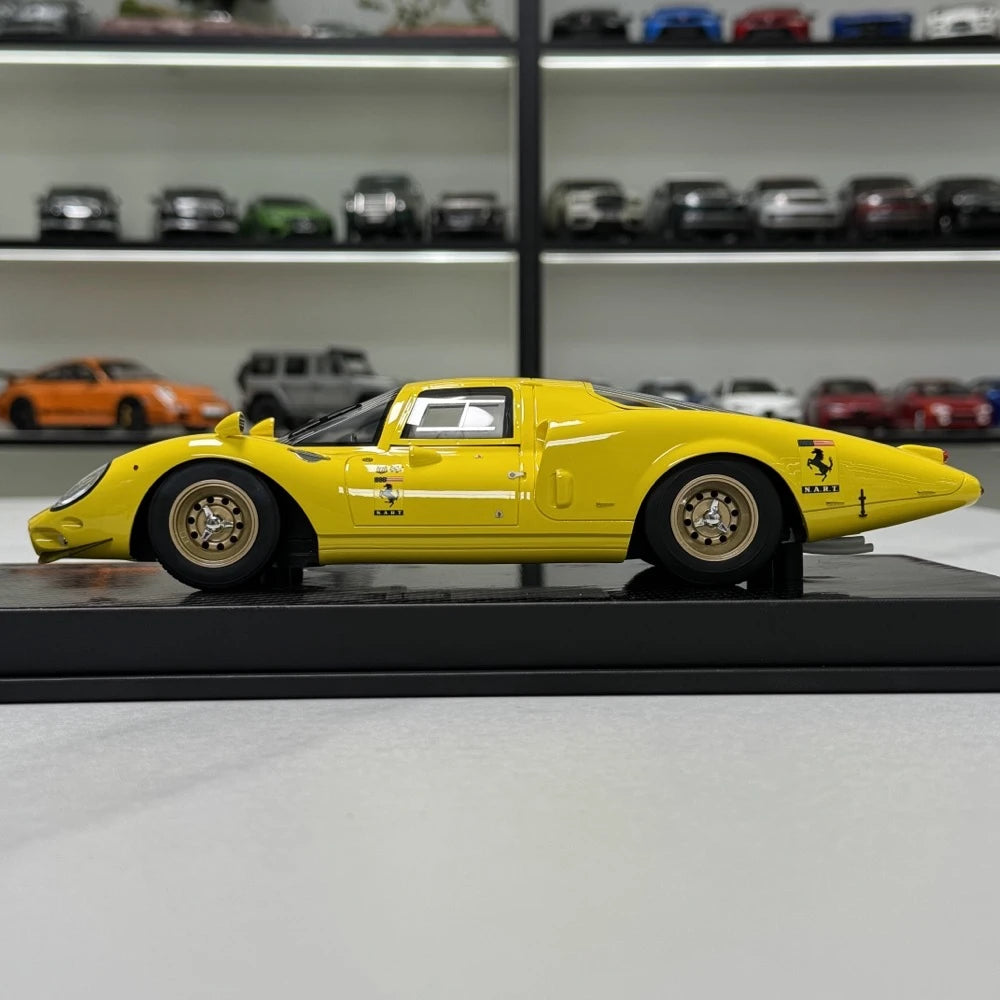 [YY] 1:18 Ferrari 1966 365 P2 LM Le Mans Maquette geel modelauto Hars