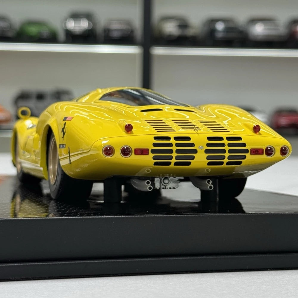 [YY] 1:18 Ferrari 1966 365 P2 LM Le Mans Maquette giallo modellino di auto resina
